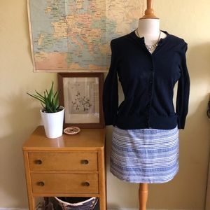 Gap Stripe Chevron Print Mini Skirt